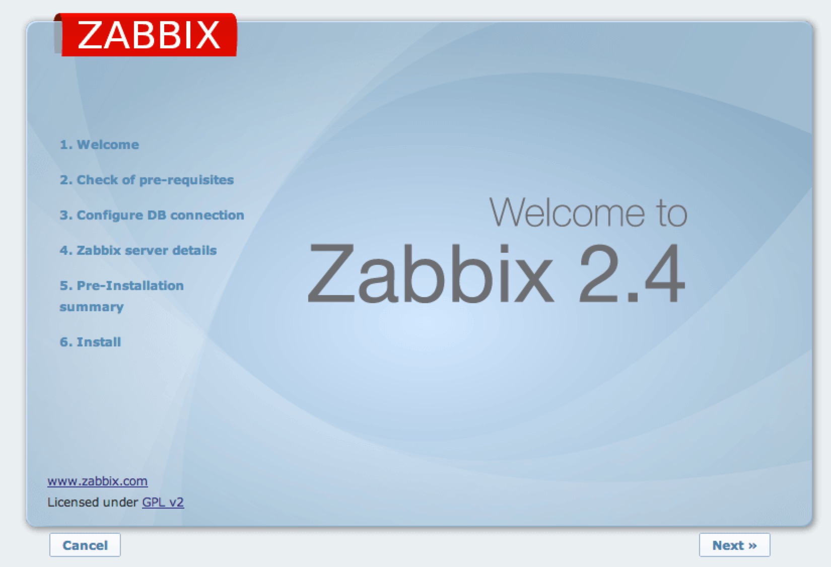 1.0 Zabbix 2.4 快速部署