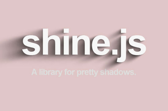 超越纯CSS3，超赞阴影效果推荐-shine.js