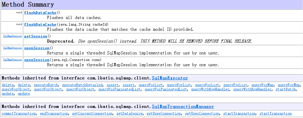 ibatis学习(2)接口SqlMapClient （1）查询函数