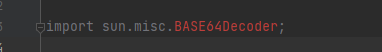 idea解决import sun.misc.BASE64Decoder报错，无法找到问题