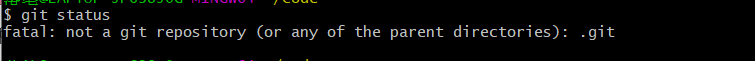 解决：fatal: not a git repository (or any of the parent directories): .git的问题