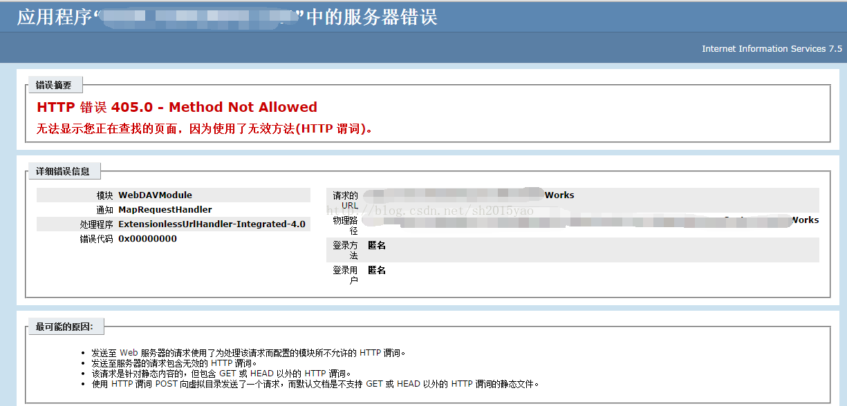 一个参数让mySql 8.0，性能提HTTP 错误 405.0 - Method Not Allowed 无法显示您正在查找的页面，因为使用了无效方法(HTTP 谓词)。升