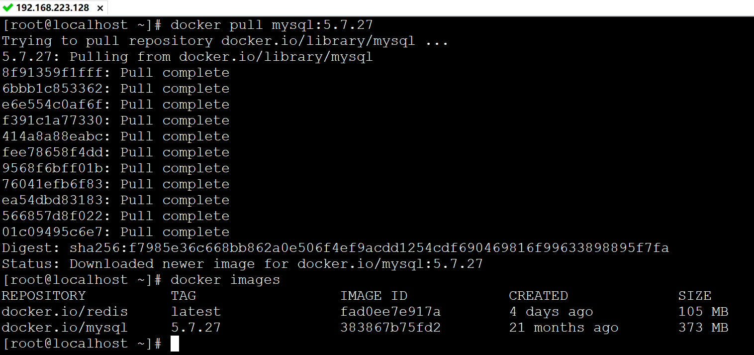 docker安装mysql