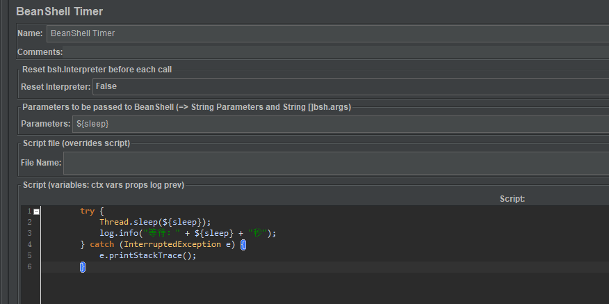 Jmeter BeanShell Timer使用总结
