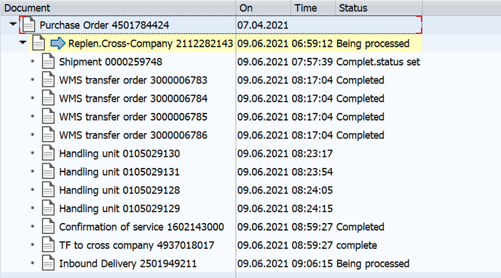 SAP WM 如何看一个交货单相关的TO是从哪些货架上拣配的？