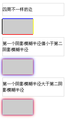 CSS3之元素阴影box-shadow