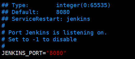 jenkins更改默认端口
