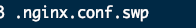 Found a swap file by the name “.nginx.conf.swp“ owned by: root dated: Fri Apr 30 17:53:2