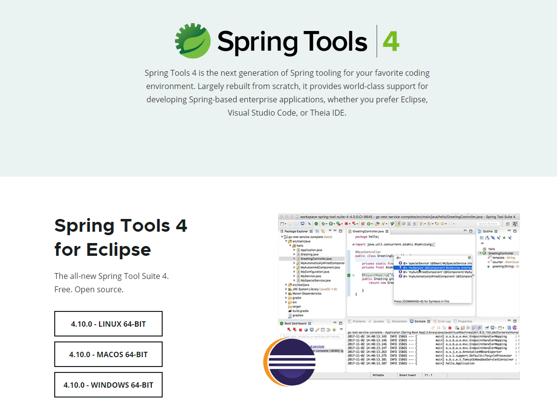 Spring Tool Suite4最新下载地址（持续更新）