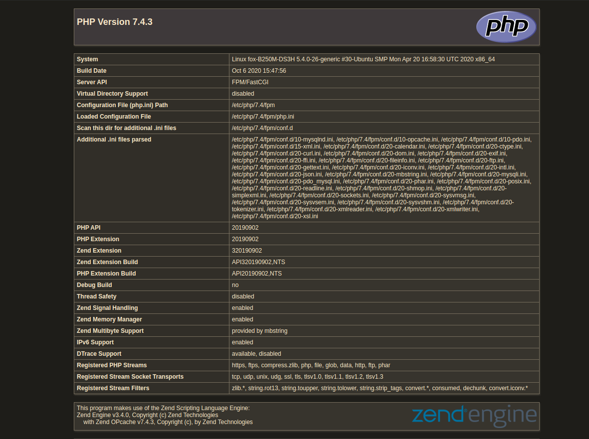 linux mint 本地安装nginx+php7.4-fpm+yaf+rabbitmq