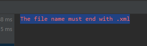 【Android】The file name must end with .xml