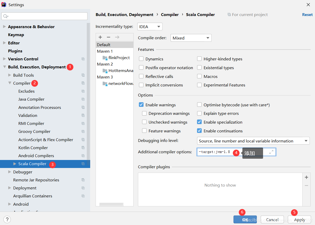 flink报错：Error: Static methods in interface require -target:jvm-1.8 已解决