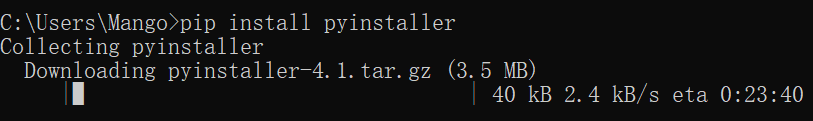 将python程序打包成exe