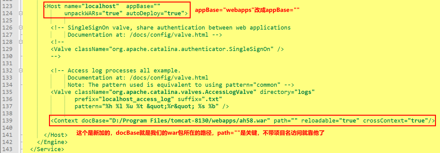 springboot项目的war包部署到tomcat如何不带项目名进行访问