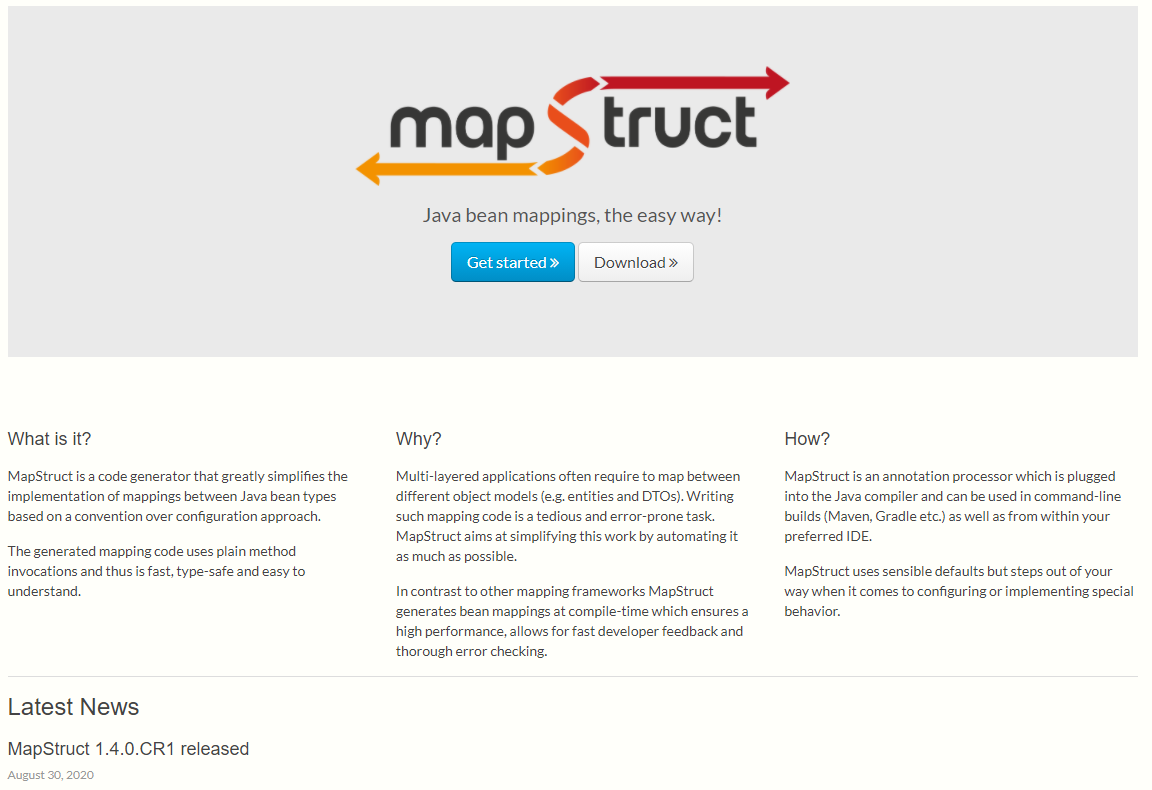 Java 实体映射工具 MapStruct