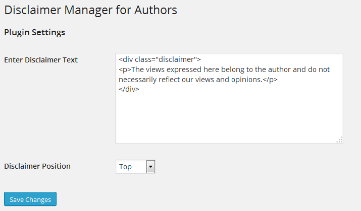Disclaimer Notice Plugin - Image 1