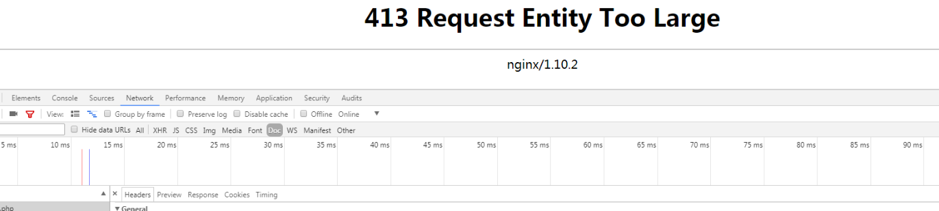 Nginx Request Entity Too Large的解决方法