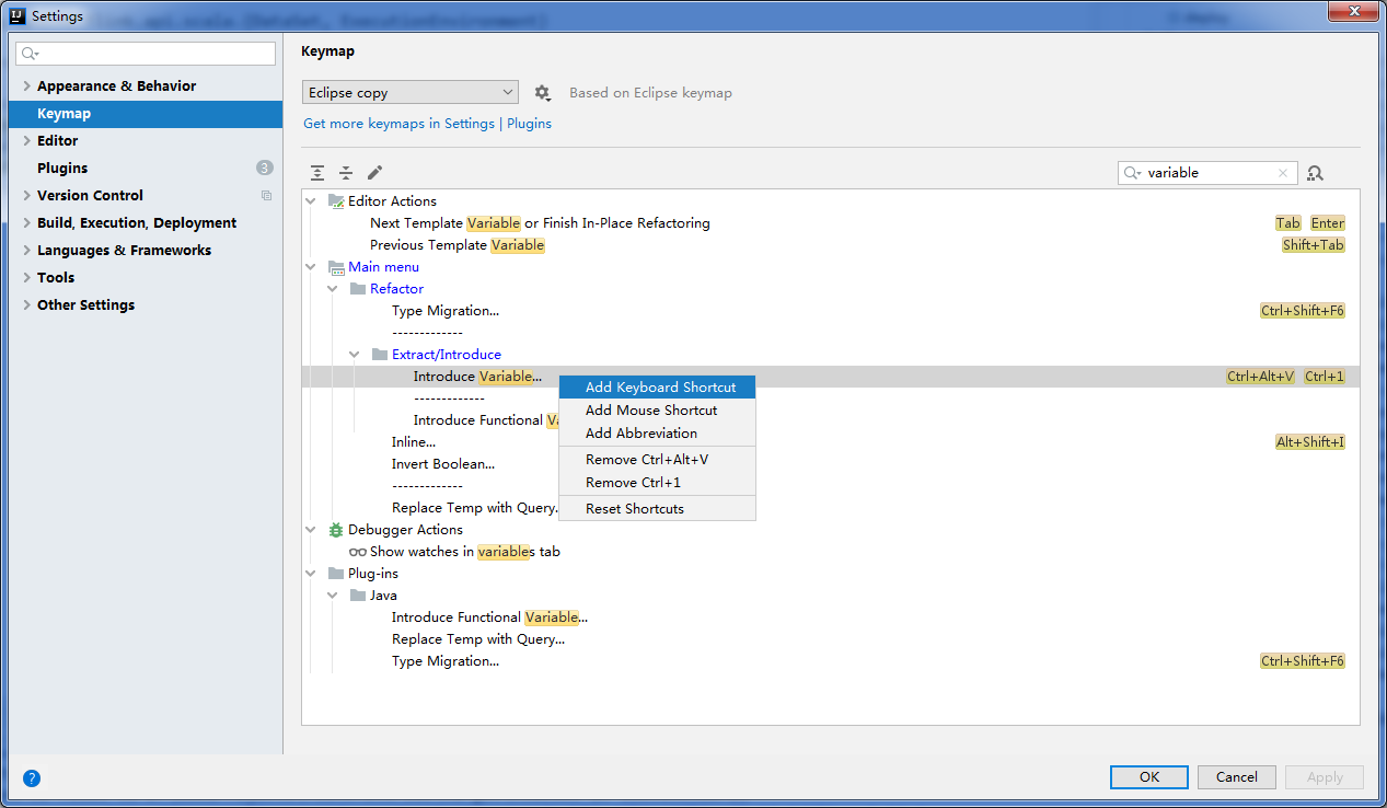 intellij idea 自动生成变量快捷键 设置修改