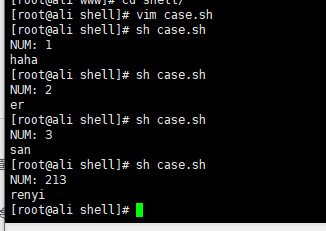 shell学习（六） 【case多条件分支语句】