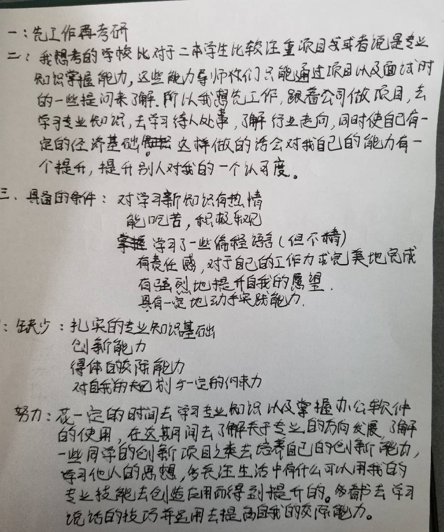 大四，学得不好，想考研名校，找工作没底，该给何建议？