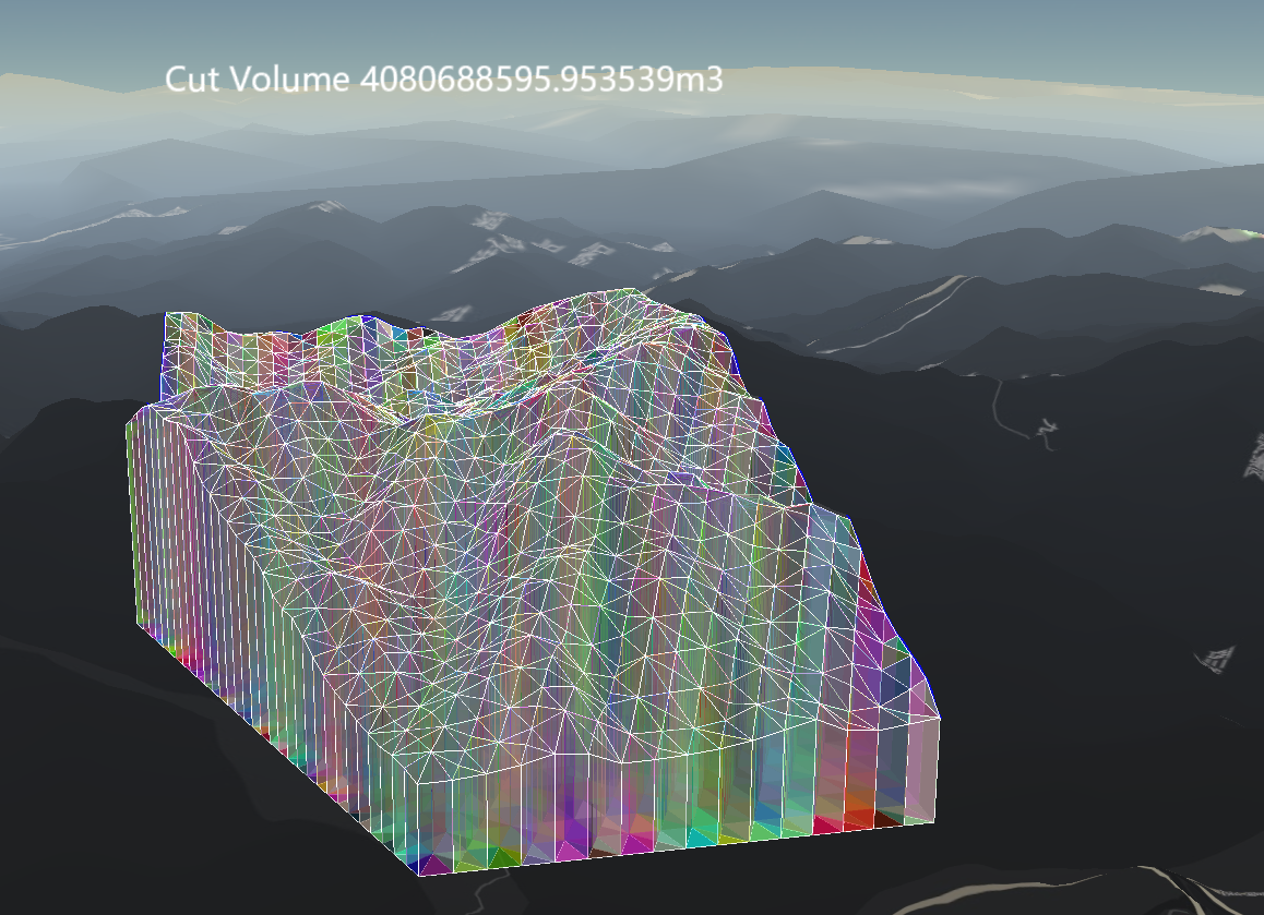 [cesium] | 地形挖方分析