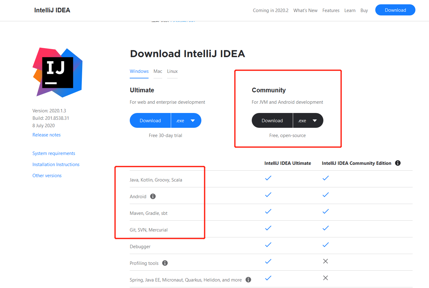 idea 2020.1社区版下载体验