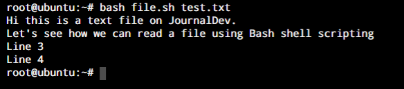 While Loop For File Reading