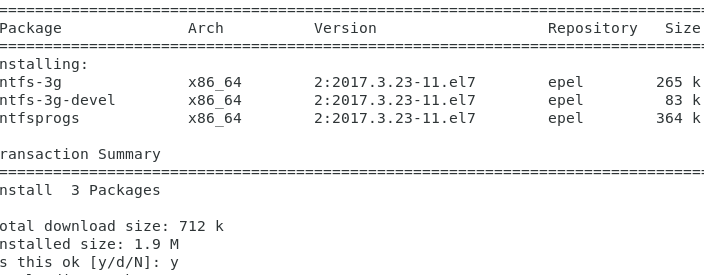 【解决】mount: unknown filesystem type ‘ntfs’