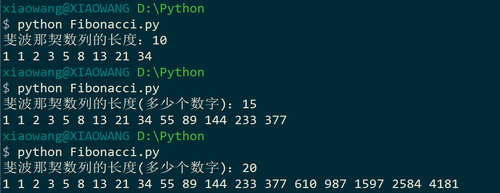 你们要的斐波那契数列问题python版实现来了！