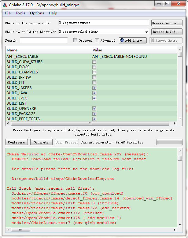 无法下载opencv\_videoio\_ffmpeg.dll