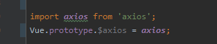 vue-cli引入axios