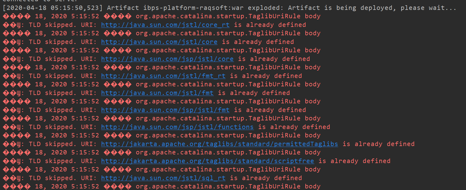 解决报错 TLD skipped. URI: http://java.sun.com/jstl/* is already defined