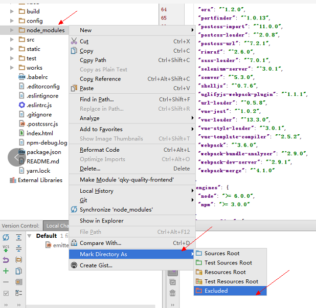 WebStorm一直卡在scanning files to index解决方案