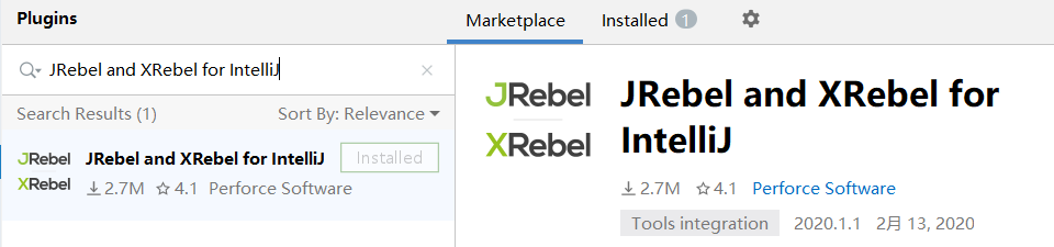 IDEA 热部署插件JRebel