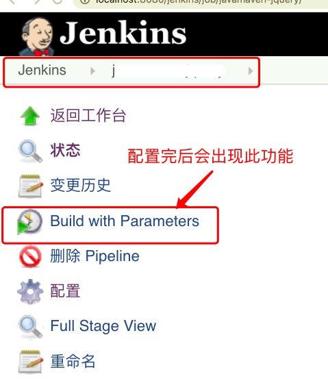 jenkins参数化构建