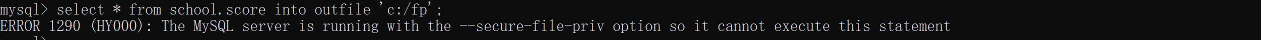 【MySQL学习】select..into..outfile