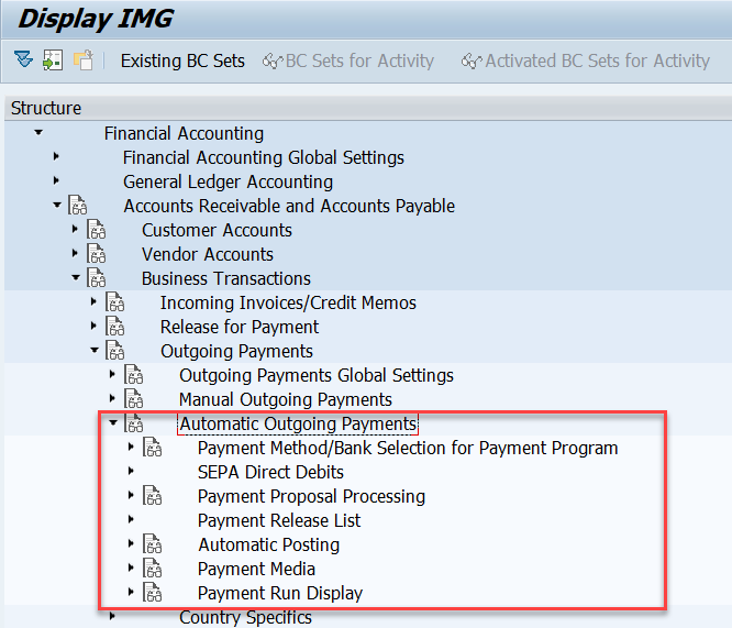 SAP F110自动付款程序的相关配置