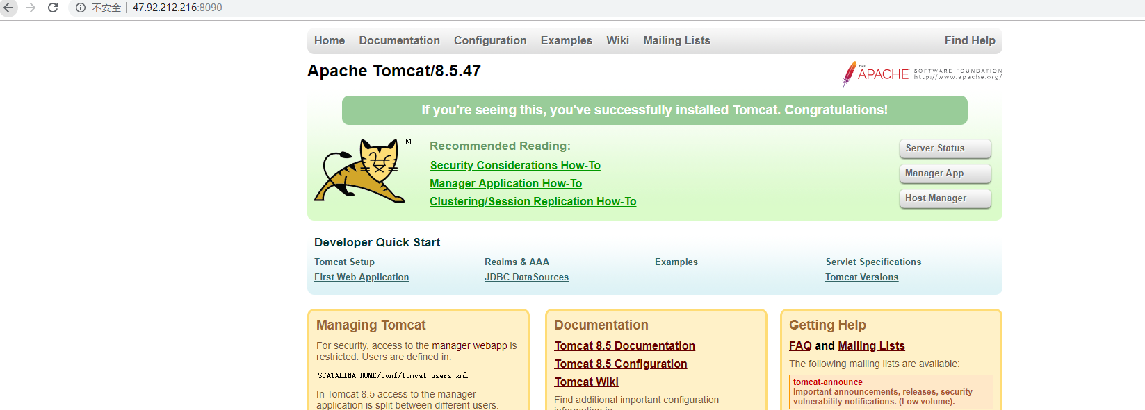 docker 部署 tomcat 服务