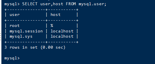 MySQL查看用户权限及权限管理