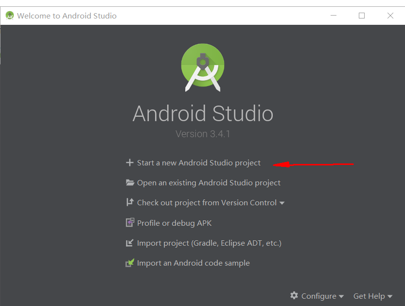 Android studio创建项目，并运行于模拟器（傻瓜式教程）